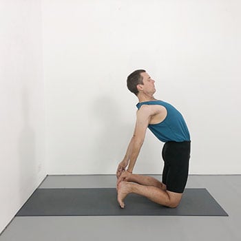 Ustrasana 🐪 (camel pose) with a chair - YouTube