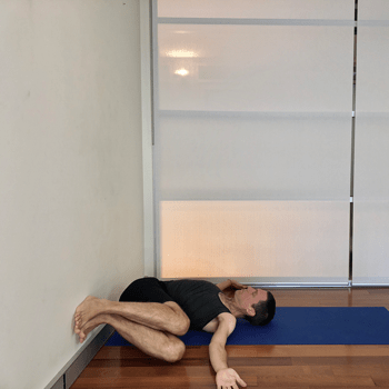 Bharadvajasana reclining