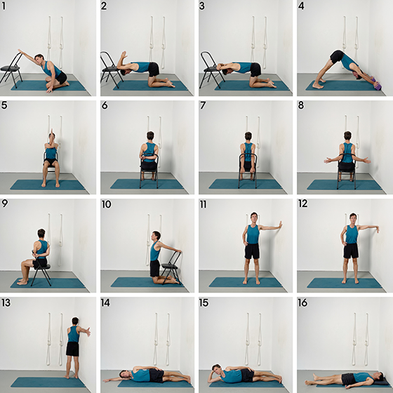 Yoga Poses Using a Wall