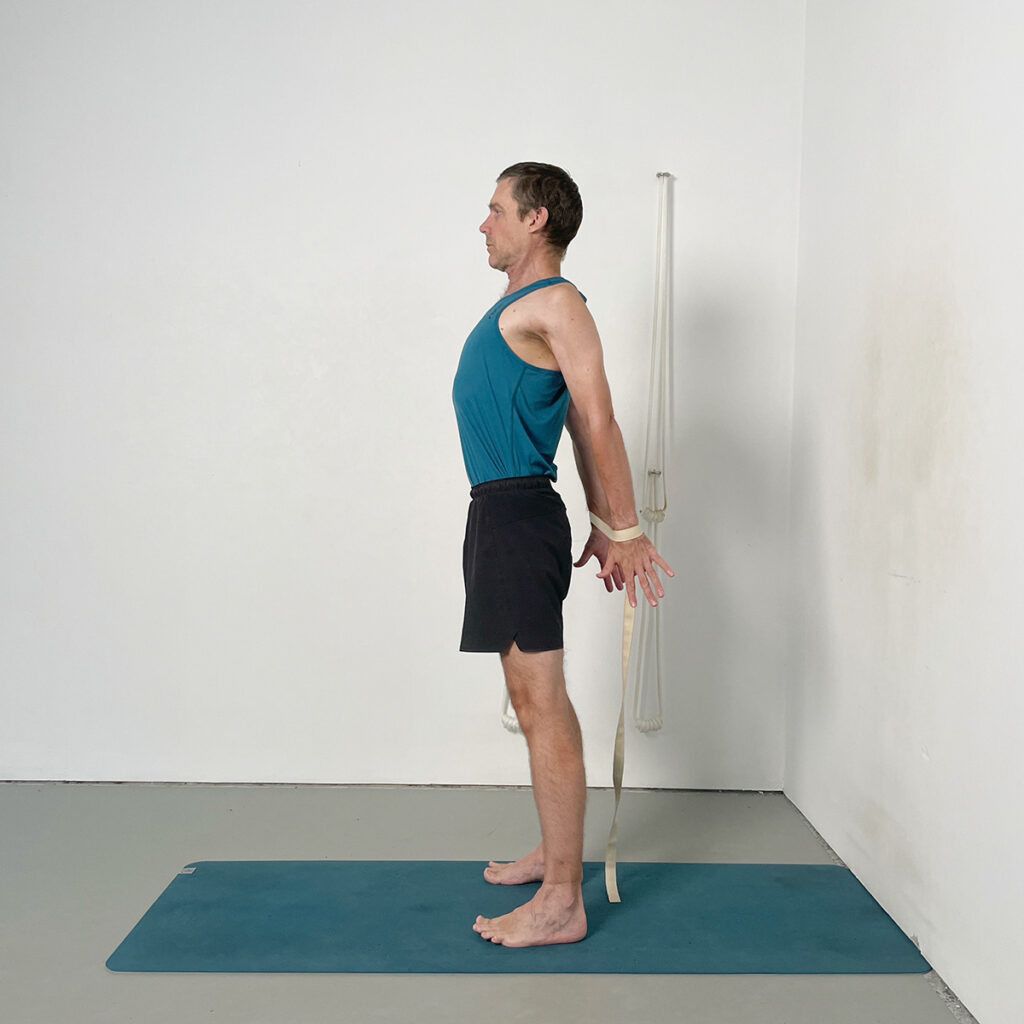 tadasana - variation to correct poor posture