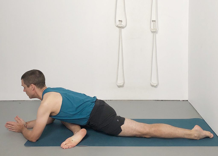 yoga for the piriformis - eka pada rajakapotasana