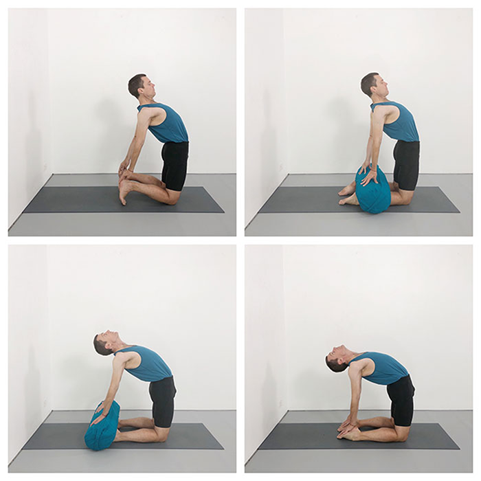 four stages to leaning ustrasana