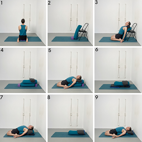 Half Supine Hero Pose (Ardha Supta Virasana) Instructions & Photos • Yoga  Basics