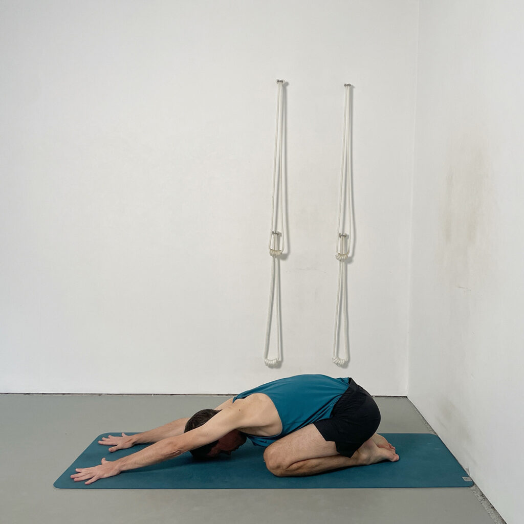 adho mukha virasana yoga at home
