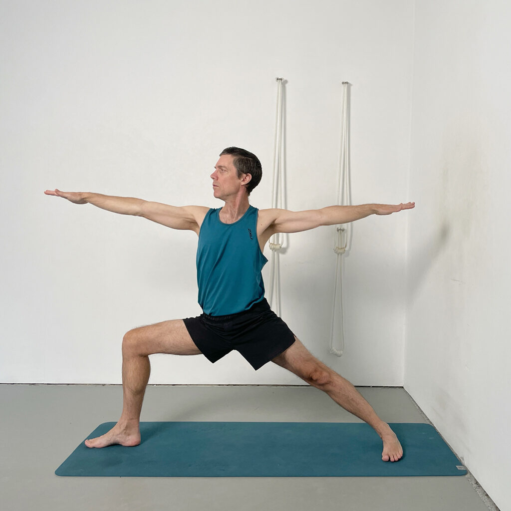 virabhadrasana II yoga at home
