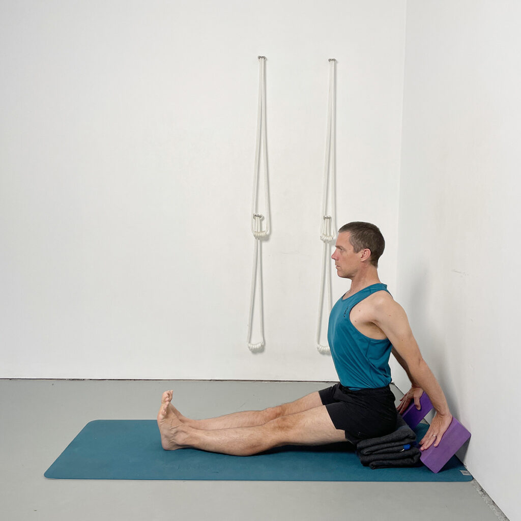 dandasana yoga for stiff or ageing bodies