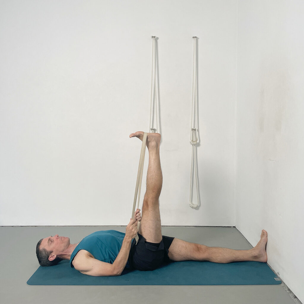 supta padangusthasana 1 for stiff or ageing bodies