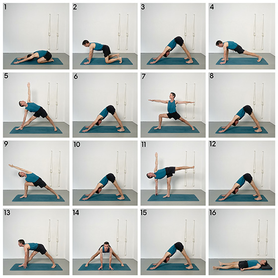 dynamic standing pose sequence