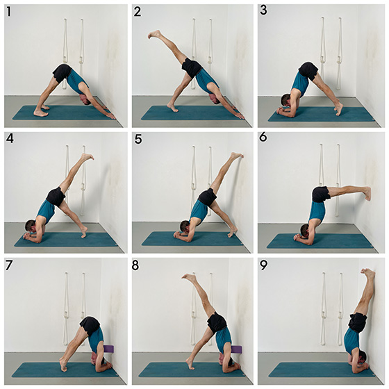 Kick Up into Inversions with Both Legs