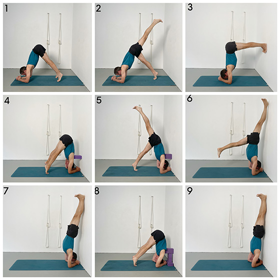 headstand stages