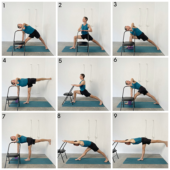 chair standing poses