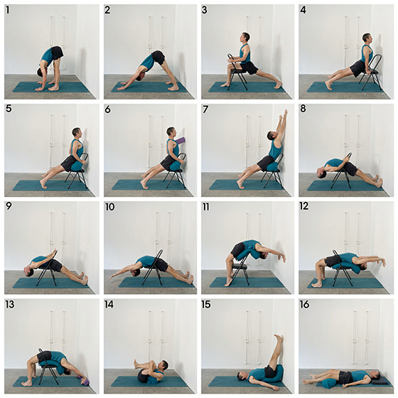 supported urdhva dhanurasana